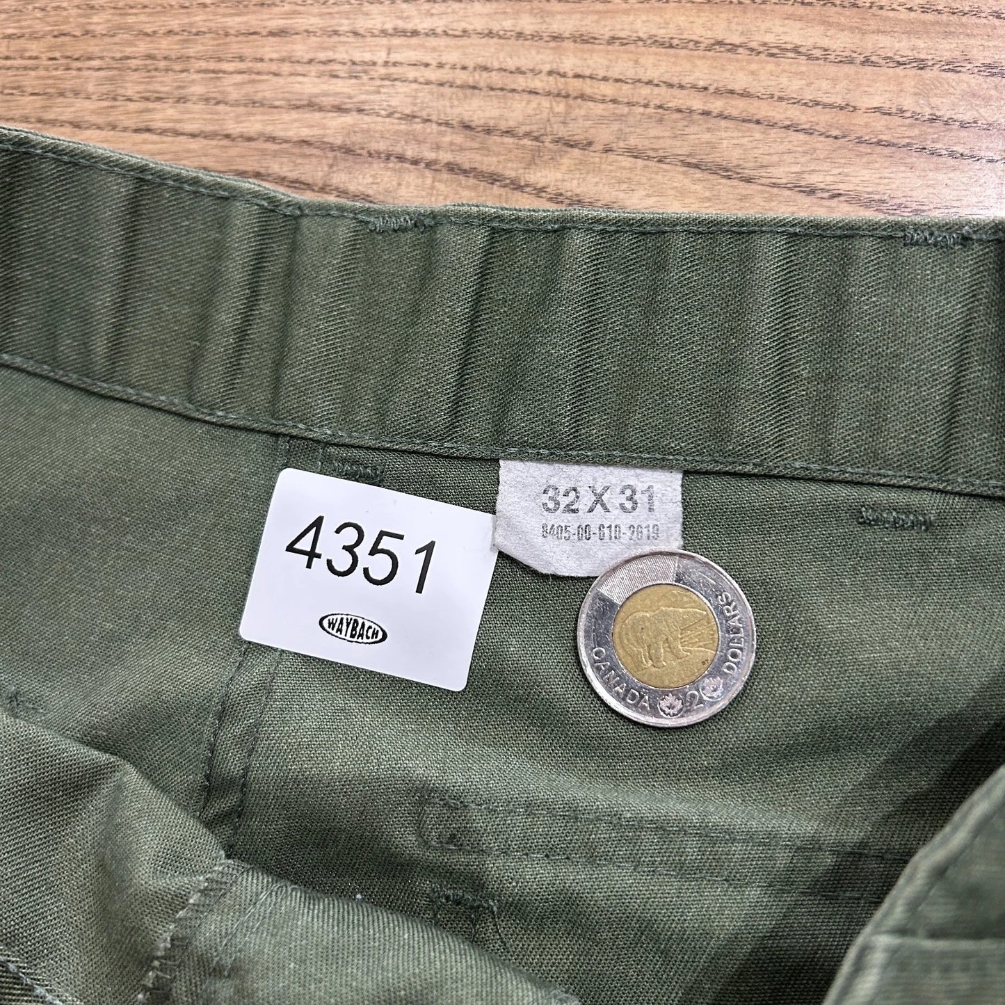 VINTAGE 80s 90s | OG-507 Trousers Army Combat Pants W31 L31
