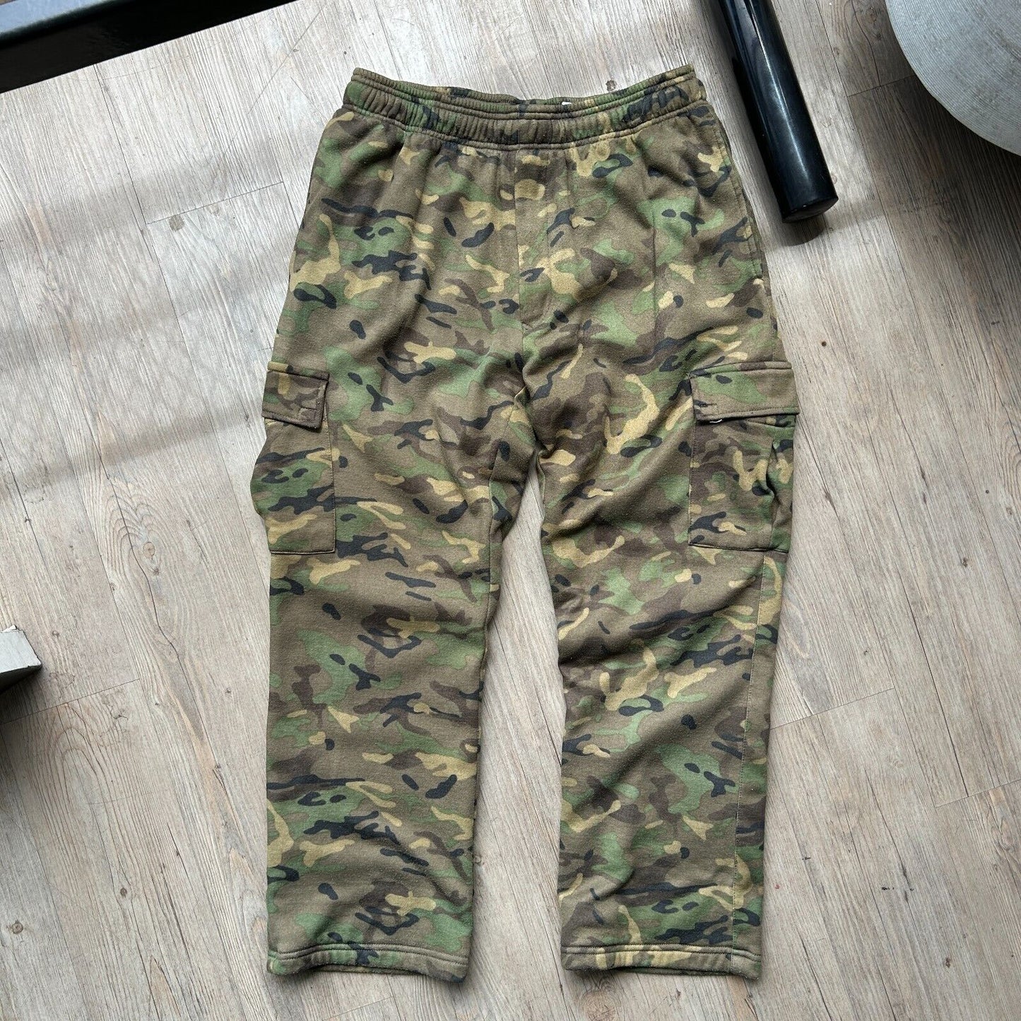VINTAGE 90s | Camel Joe Camo Cargo Sweat Pants W30 L30