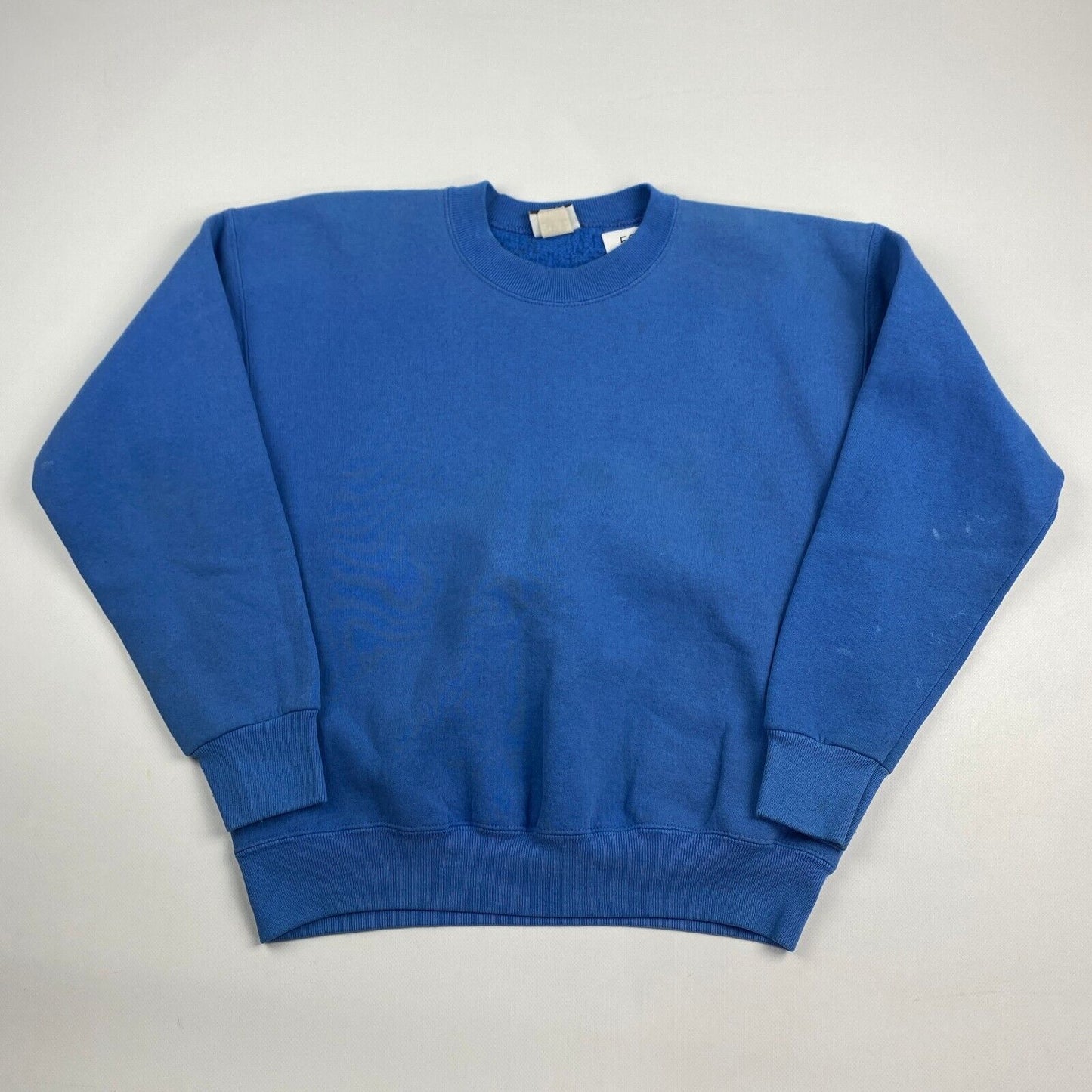 VINTAGE 90s Blank Blue Lee Crewneck Sweater sz Medium Men