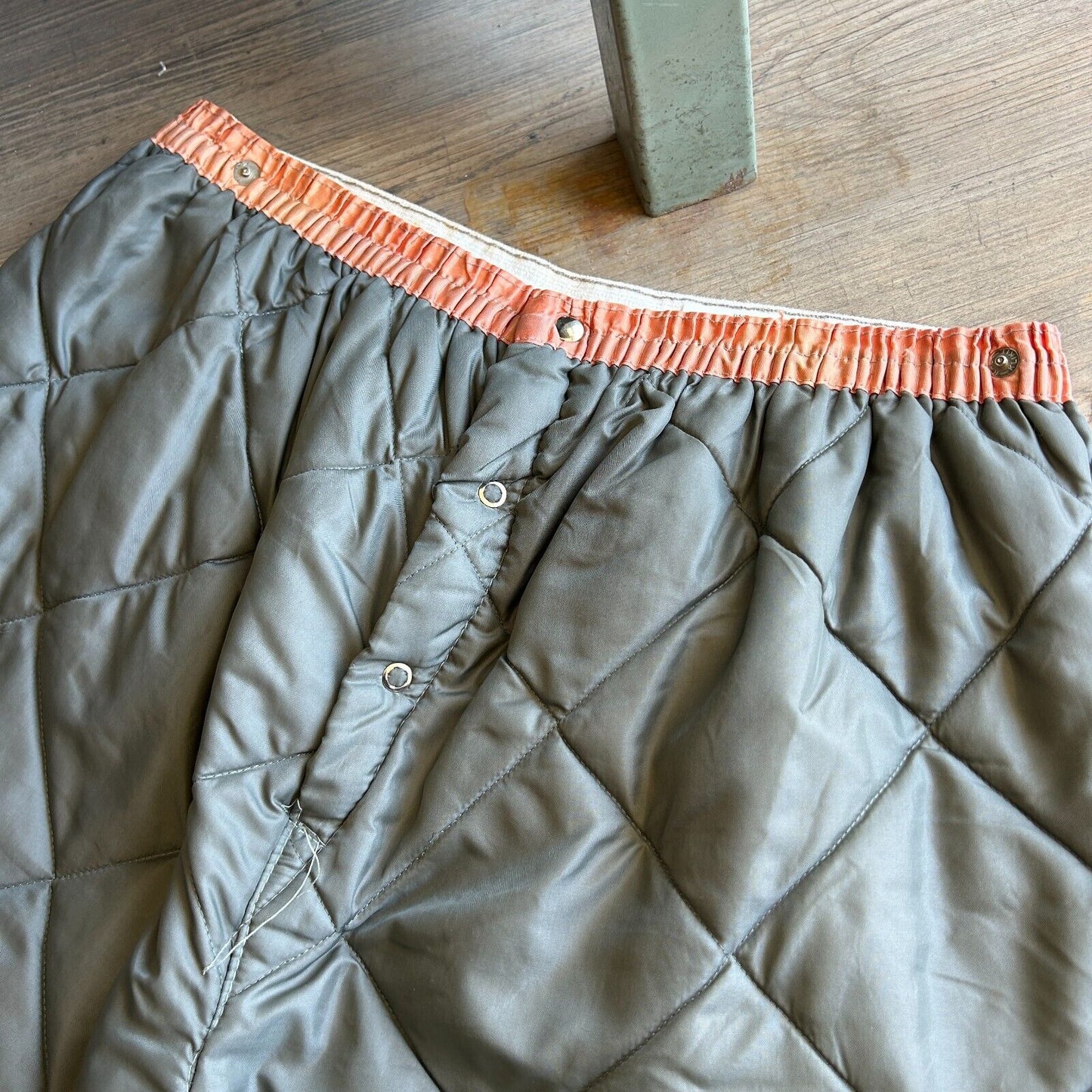 VINTAGE 70s 80s | Military Quilted Liner Pants W33 L30
