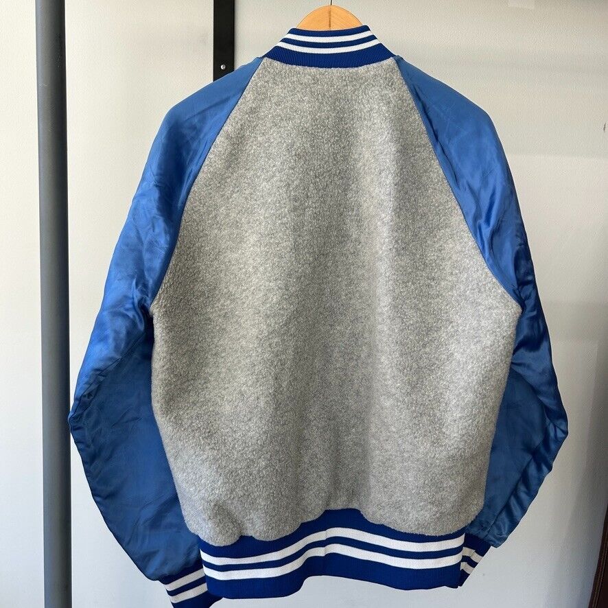 VINTAGE 80s 90s | Los Angeles Times Fleece Bomber Jacket sz L