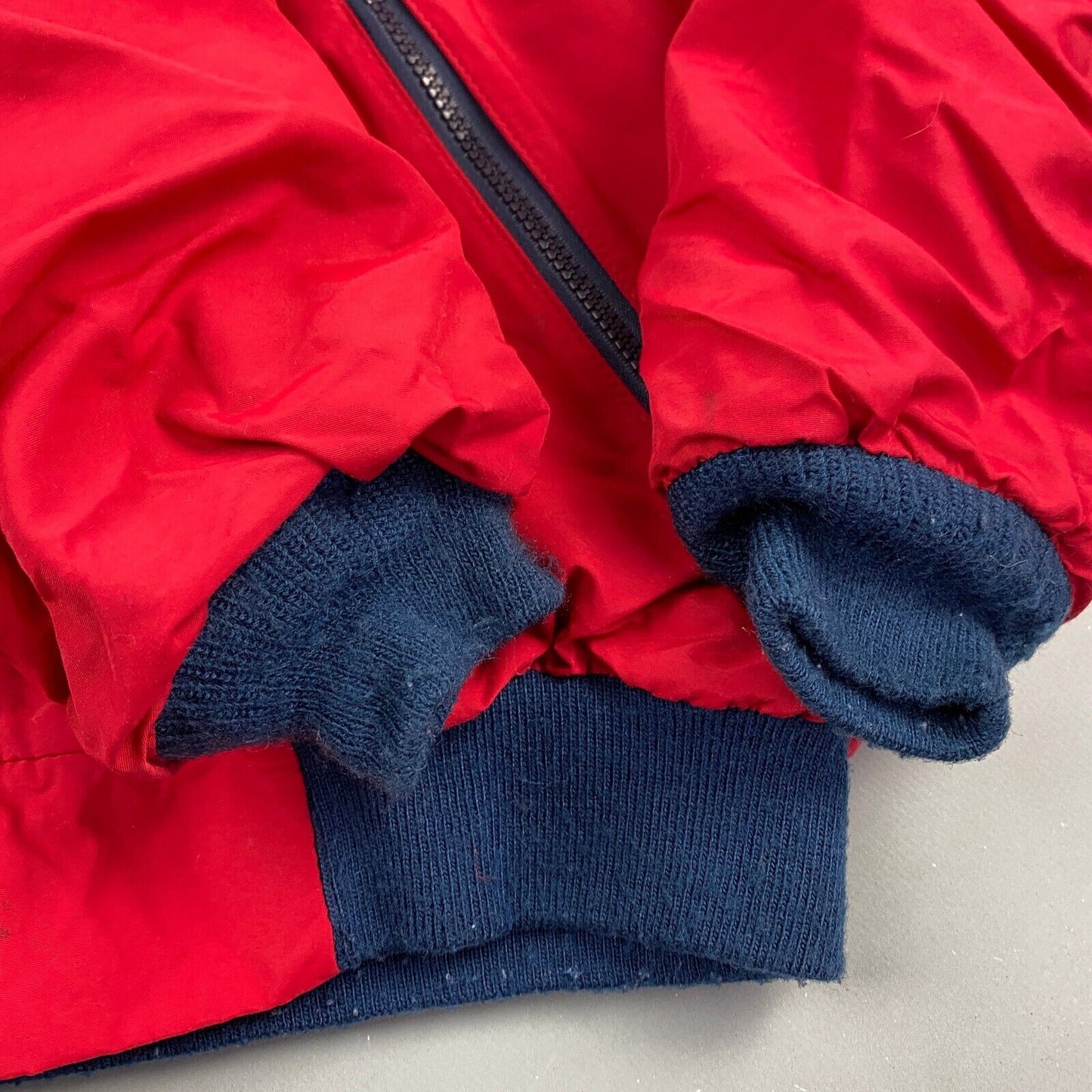 VINTAGE 90s L.L Bean Fleece Lined Warm Up Jacket sz Medium Tall Men