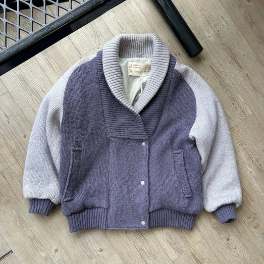VINTAGE | Alafoss Icewool Nordic Cardigan Knit Sweater Jacket sz S/M
