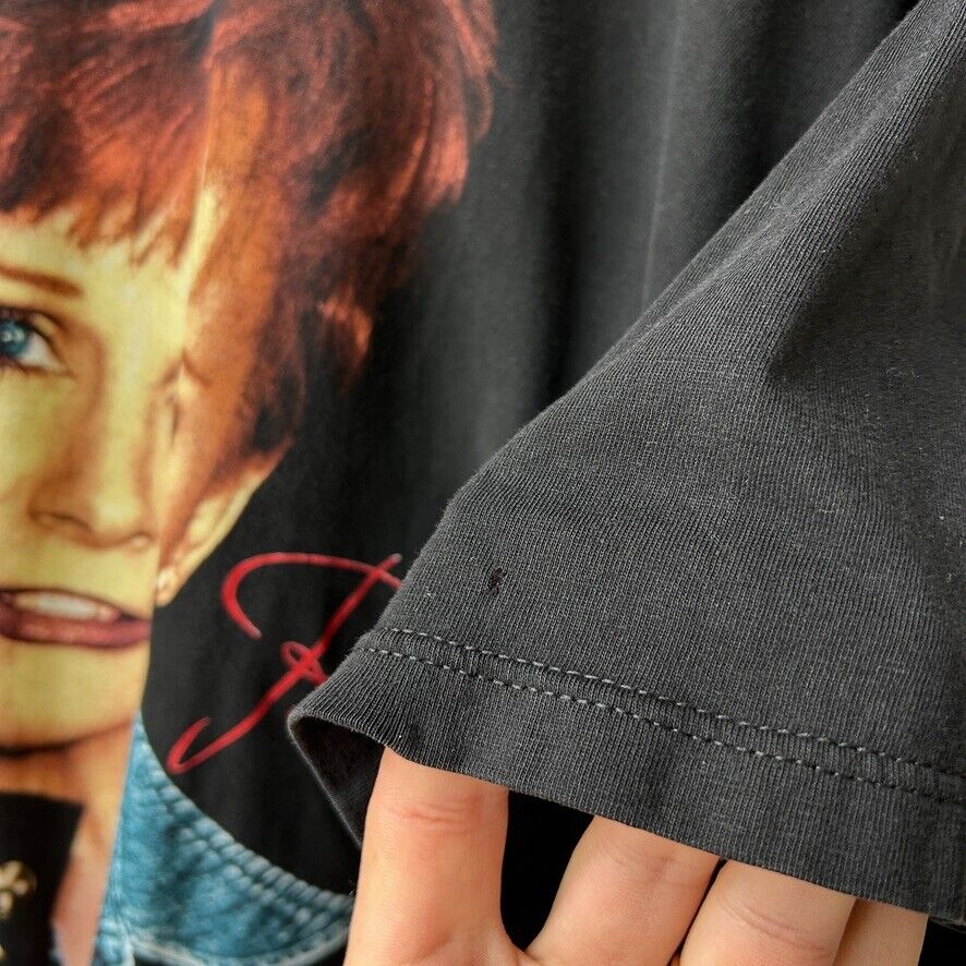 VINTAGE 90s | Reba Portrait Country Band Tour T-Shirt sz XL