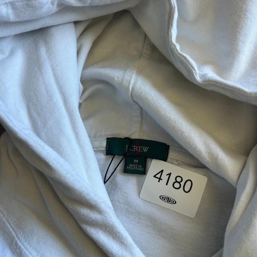 VINTAGE 90s Y2k | J.Crew Striped Hooded Light Sweatshirt sz M