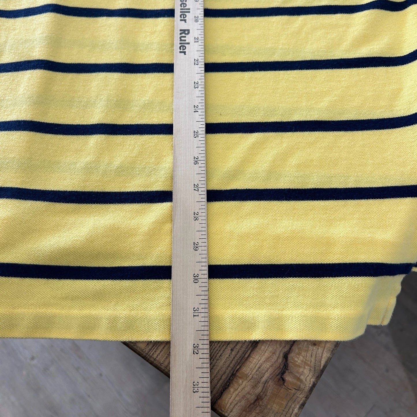 VINTAGE Y2k | Ralph Lauren Sm Pony Bumblebee Striped Polo Shirt sz 2XL