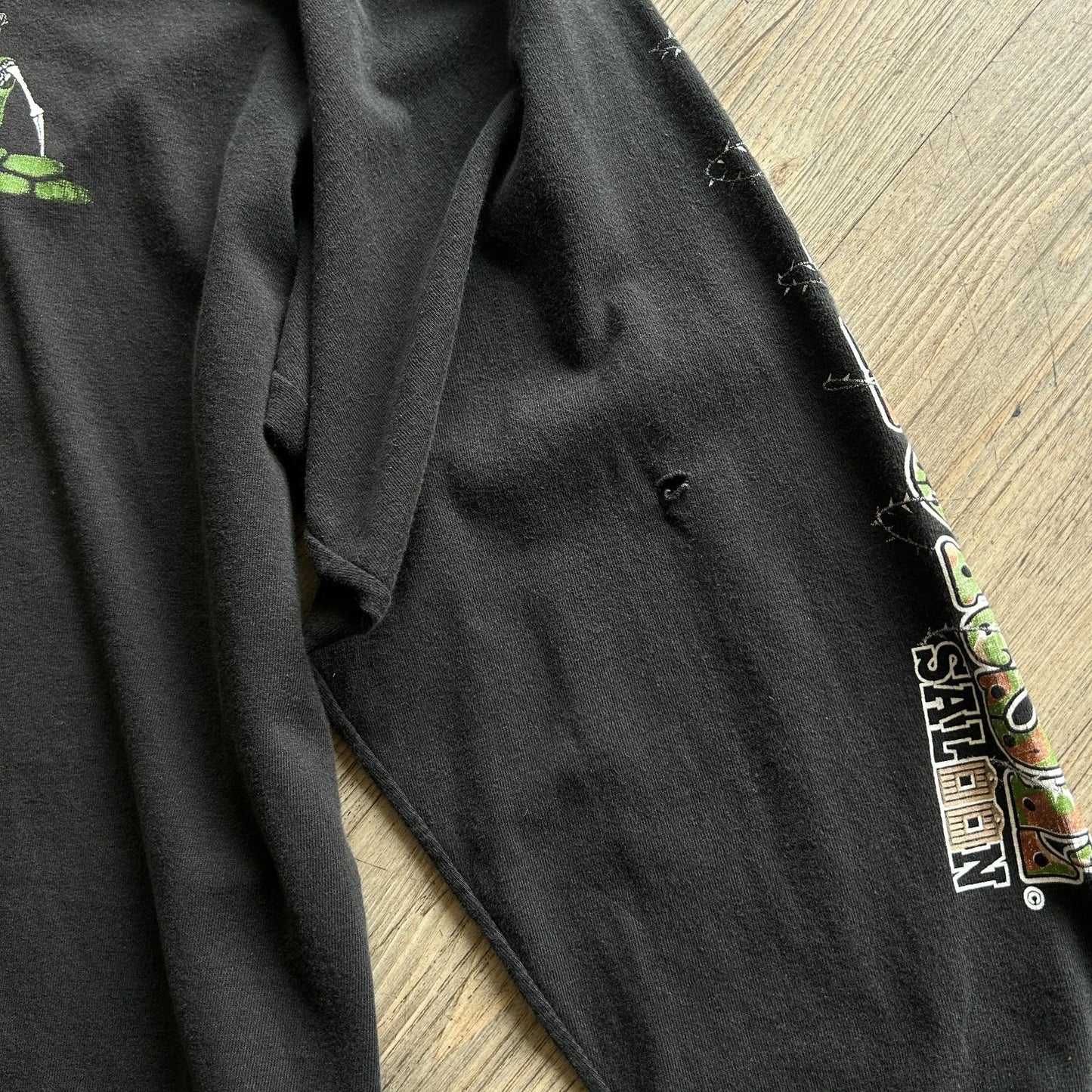 VINTAGE 90s | Iron Horse Saloon Bike Week Henley Long Sleeve T-Shirt XL