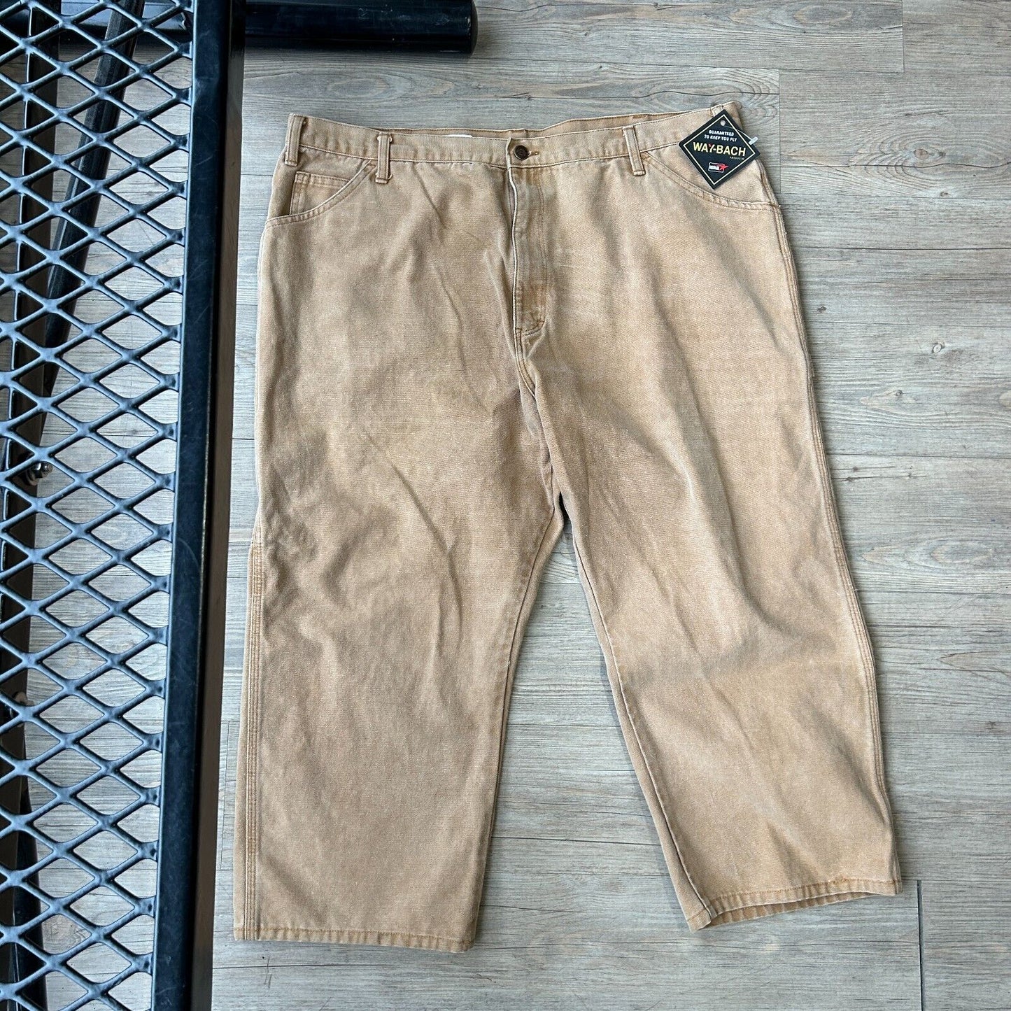 VINTAGE 90s | DICKIES Sun Faded Tan Workwear Carpenter Pants sz W42 L25