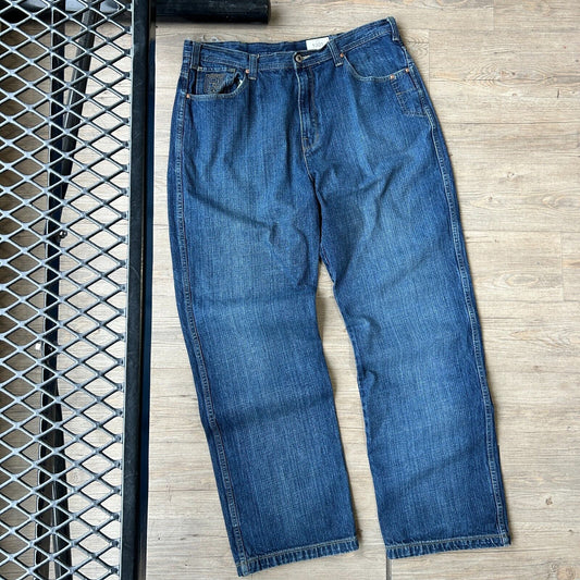 VINTAGE Y2K | DEF JAM University Baggy Denim Jeans Pants sz W38 L34