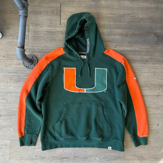 VINTAGE | Miami University Hurricanes Hoodie Sweater sz L
