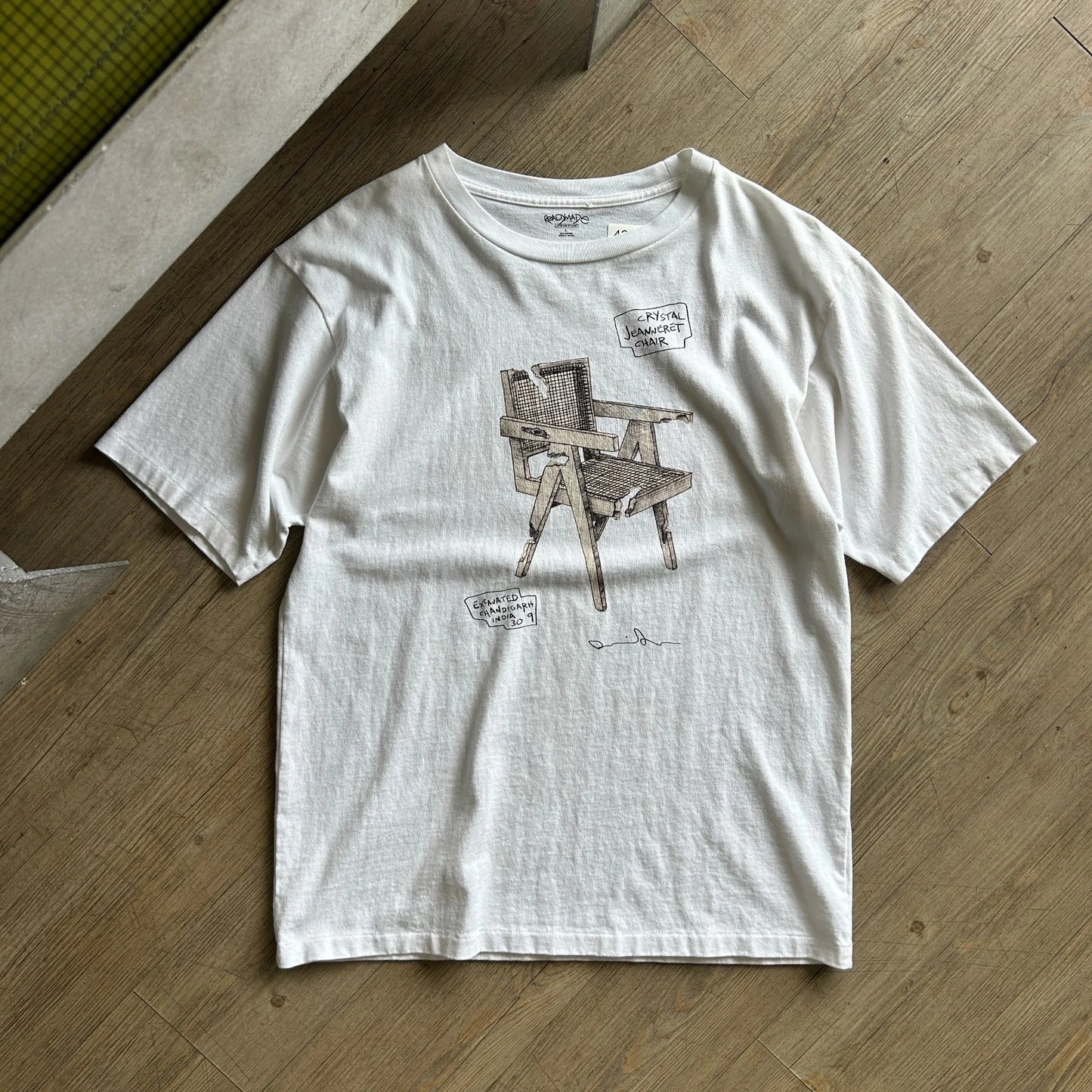 Daniel Arsham Studio | Crystal Jeanneret Chair Readymade Art T-Shirt sz L