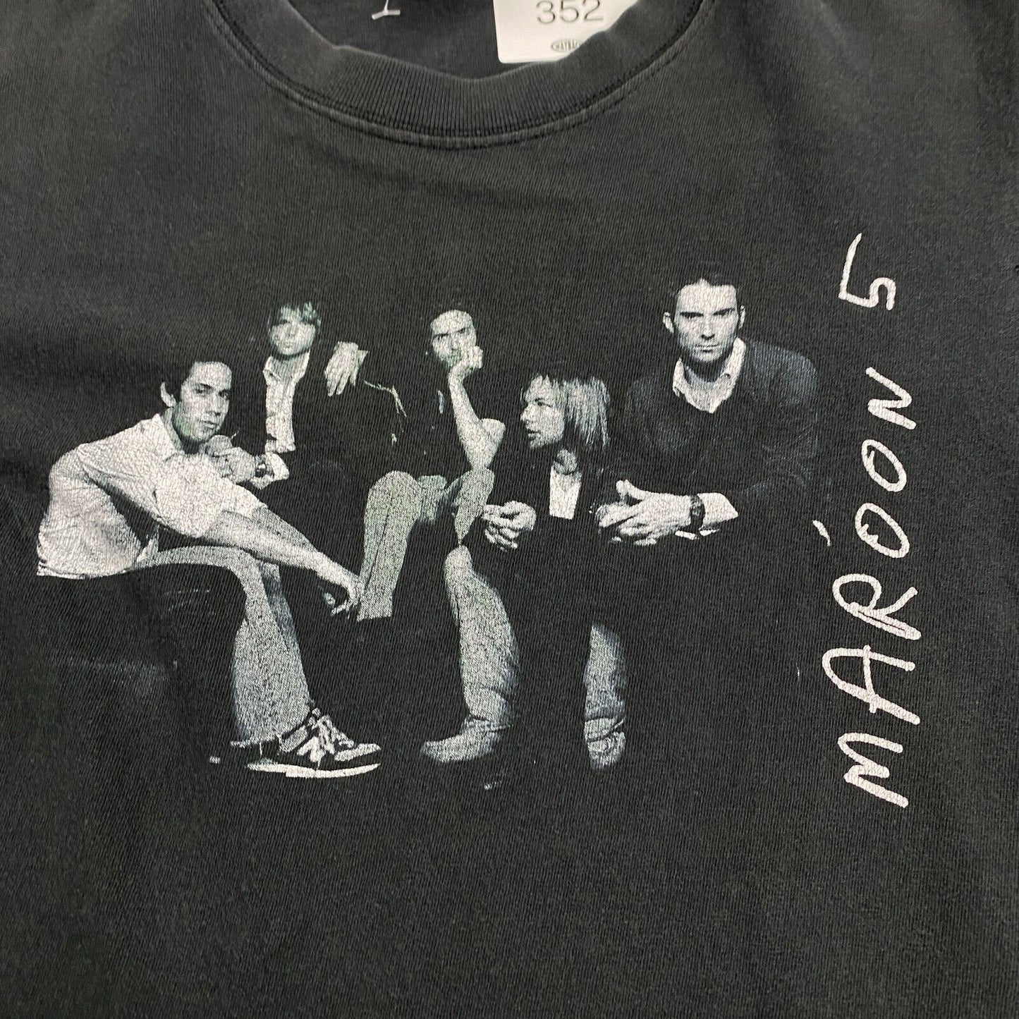 VINTAGE Maroon 5 Band Tour Black T-Shirt sz Small Men