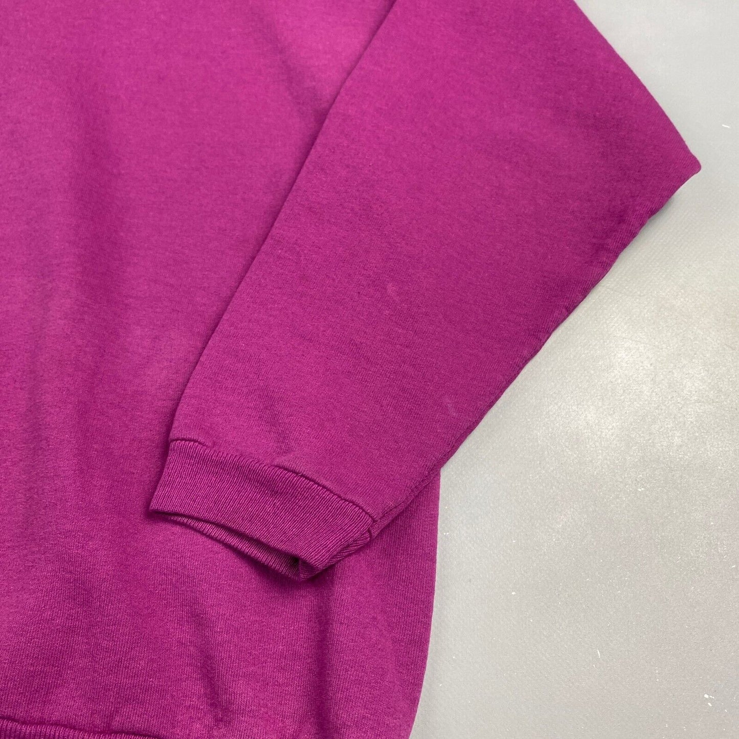 VINTAGE 90s Hanes Blank Purple Crewneck Sweater sz Large Adult