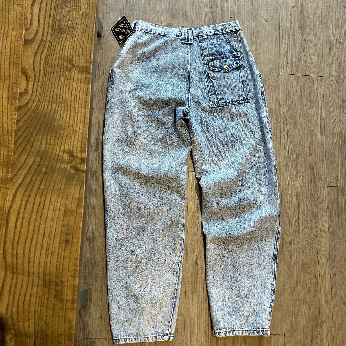 VINTAGE 90s | Gitano Light Acid Wash Loose Fit w Tapper Jeans Pants sz W30 L30