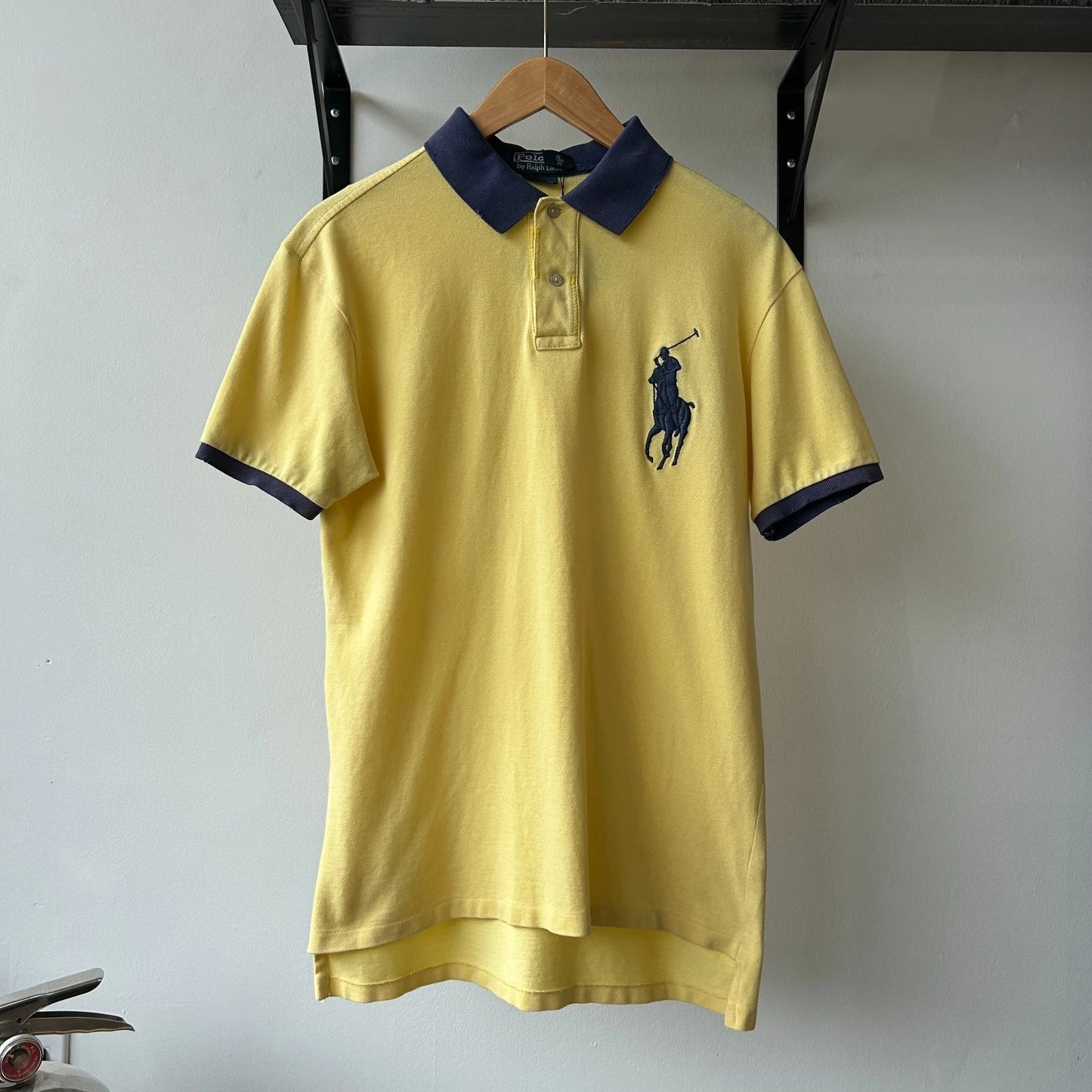 VINTAGE Y2k | Ralph Lauren Big Pony Two Tone Polo Shirt sz L