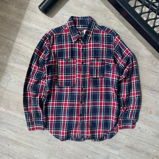 Engineered Garments NY | Plaid Flannel Reverse Pocket Button Down Shirt sz M