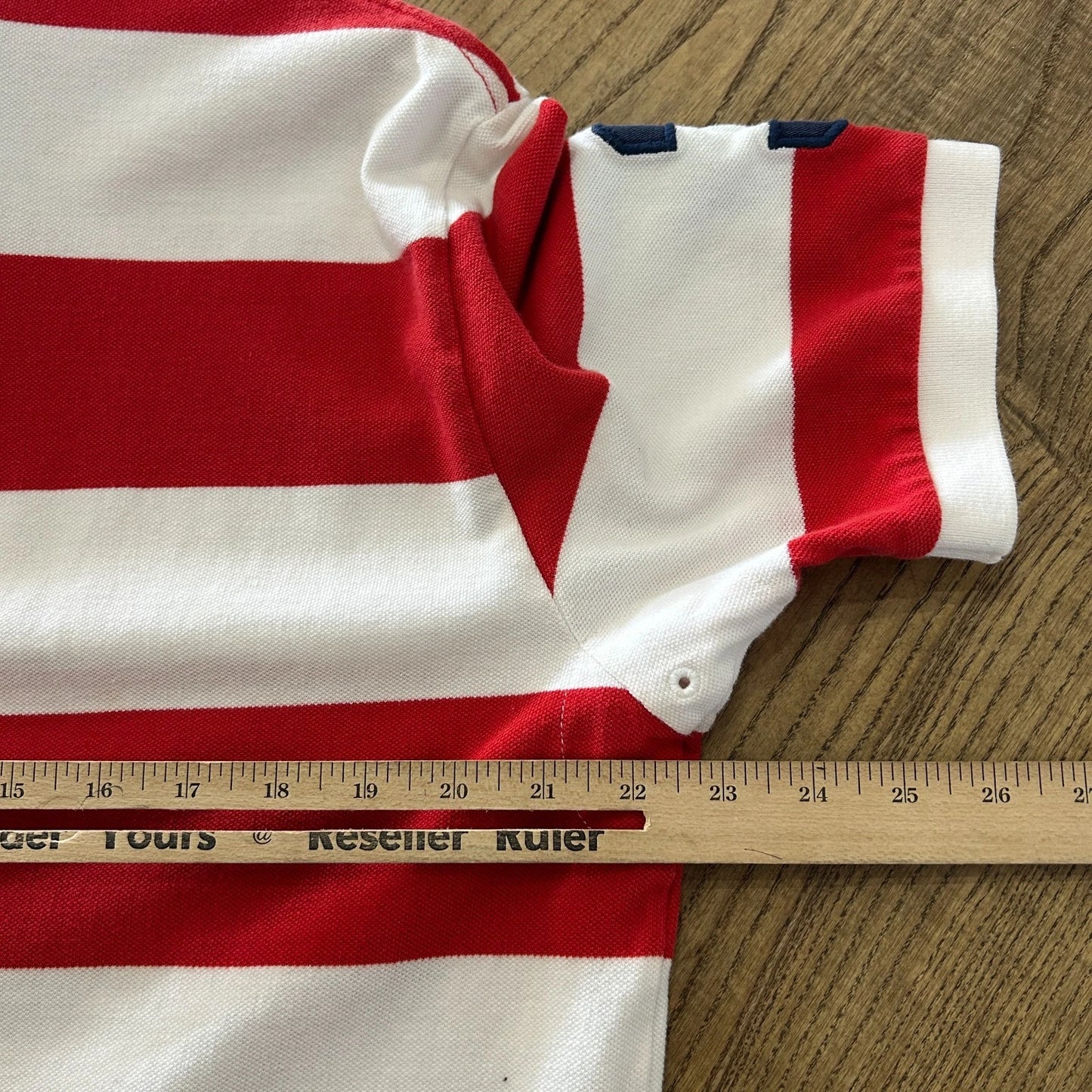 VINTAGE Y2k | Ralph Lauren Big Pony #3 Striped Polo Shirt sz L