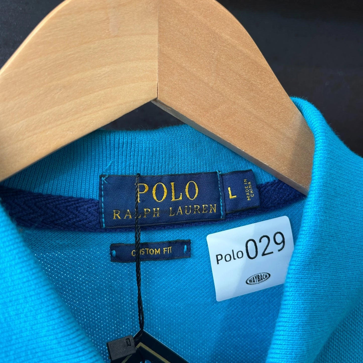 VINTAGE | Polo by Ralph Lauren Big Pony Bleeker St NY Blue Polo Shirt sz L