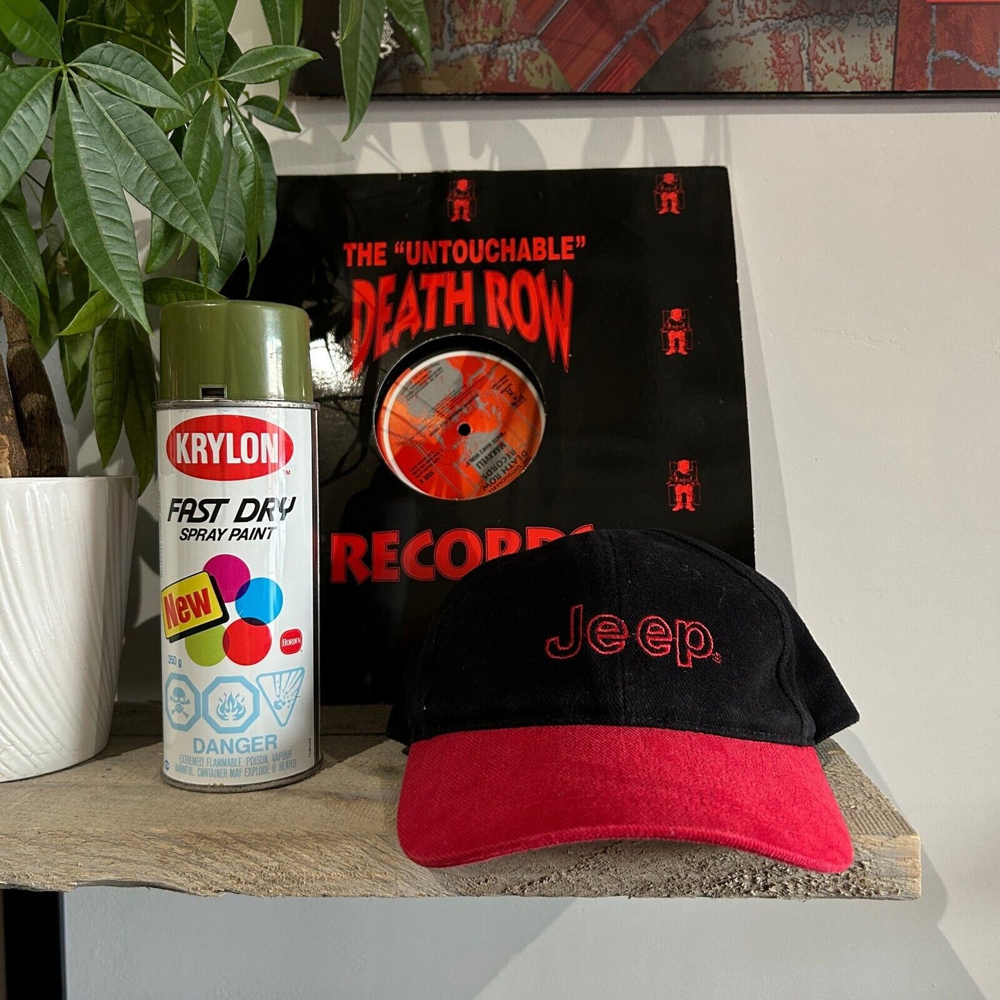 VINTAGE | JEEP Embroidered Logo Two Tone Car Snapback Hat Cap One Size Adult