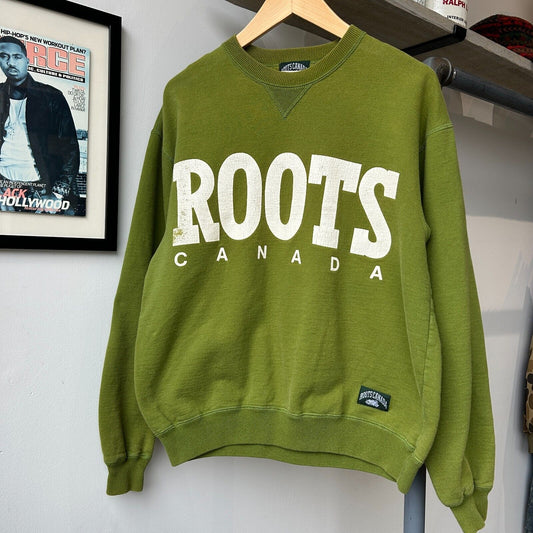 VINTAGE 90s | ROOTS Canada Crew Sweater sz S/M