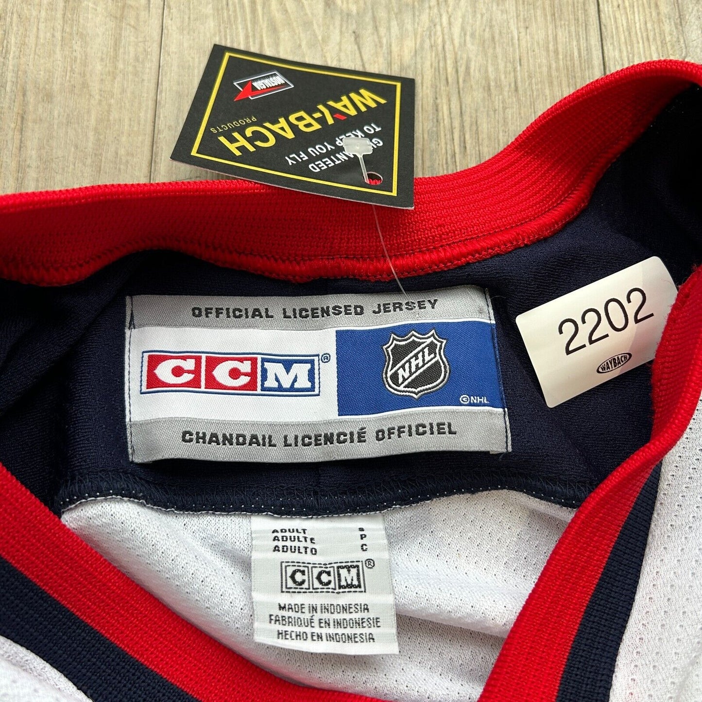 VINTAGE 90s | NHL Columbus Blue Jackets CCM Hockey Jersey sz S Adult