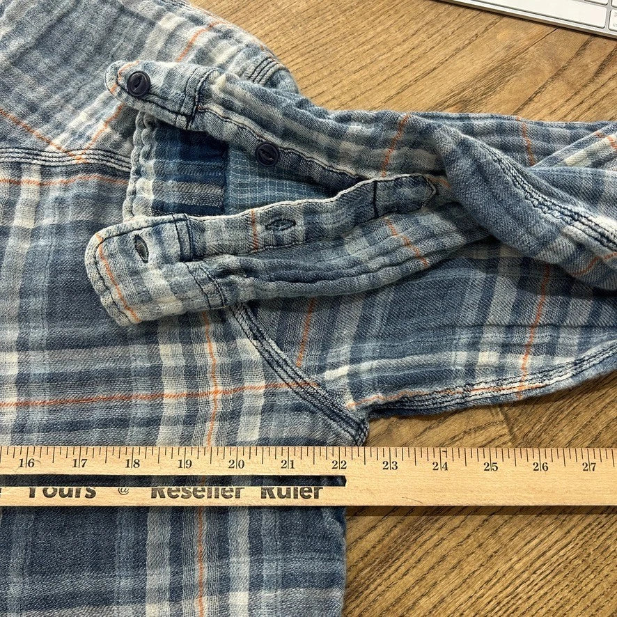 TRUE RELIGION Sportswear | Plaid Flannel Vintage Cotton Button Down Shirt sz L