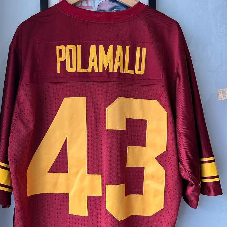 VINTAGE | Troy Polamalu Team Nike USC Trojans Football Jersey sz L