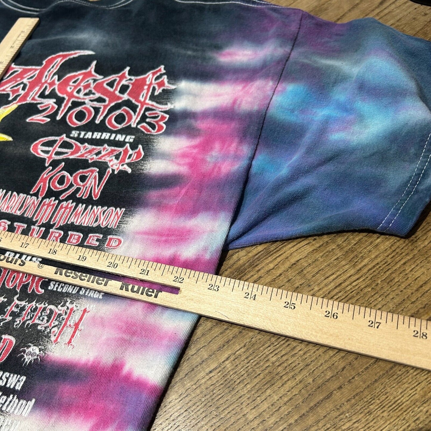 VINTAGE | OZZFEST Ozzy Ozbourne Tye Dye Tour Band T-Shirt sz XL Adult