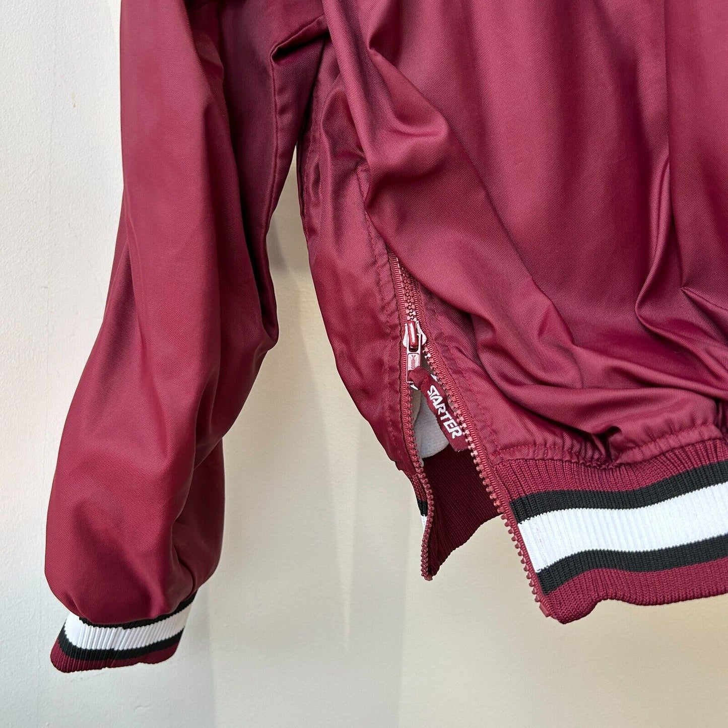 VINTAGE 90s | HARVARD University Starter Pulllover Windbreaker Jacket sz L Adult