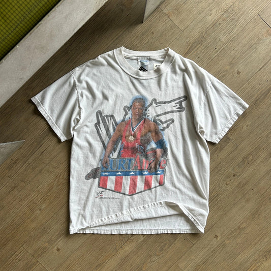 VINTAGE 2001 | Kurt Angle WWF World Wrestling Federation T-Shirt sz L