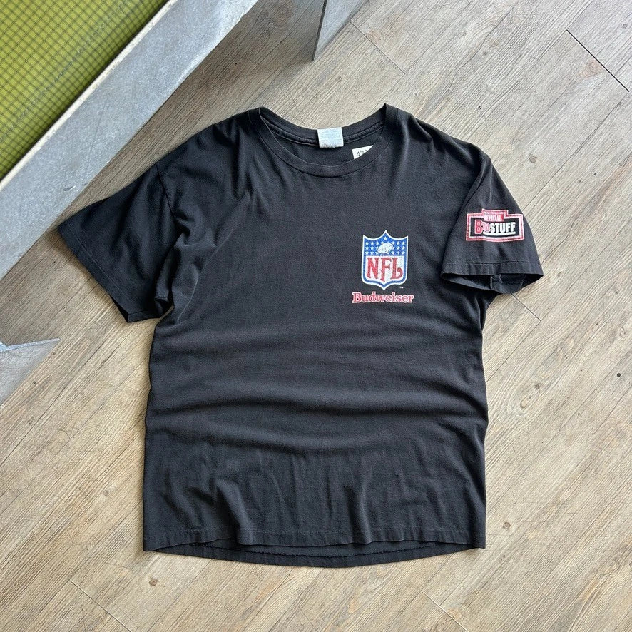 VINTAGE 1994 | NFL Super Bowl Football Budweiser T-Shirt sz L/XL