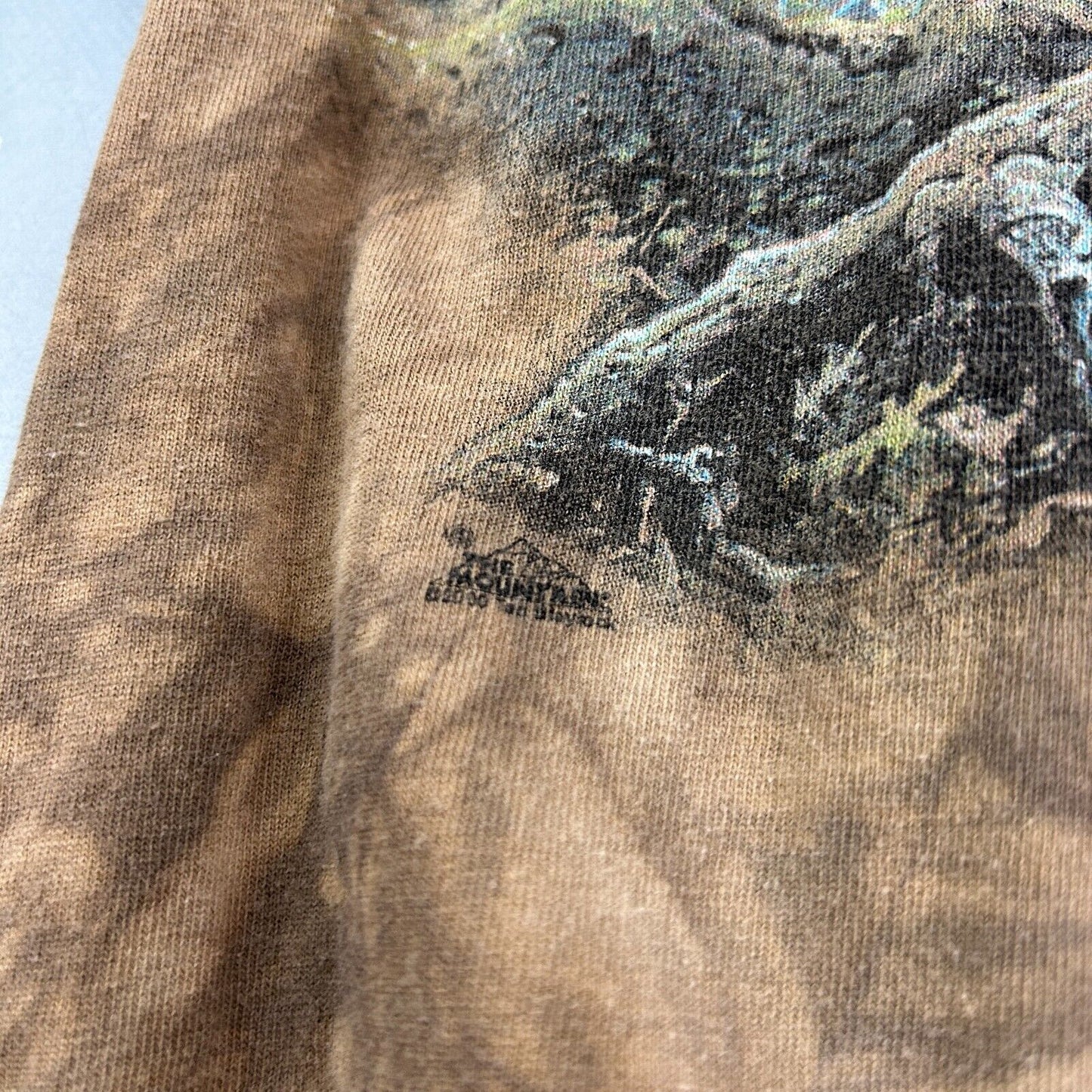 VINTAGE | The Mountain Turkeys Brown Tye Dye T-Shirt sz L Adult