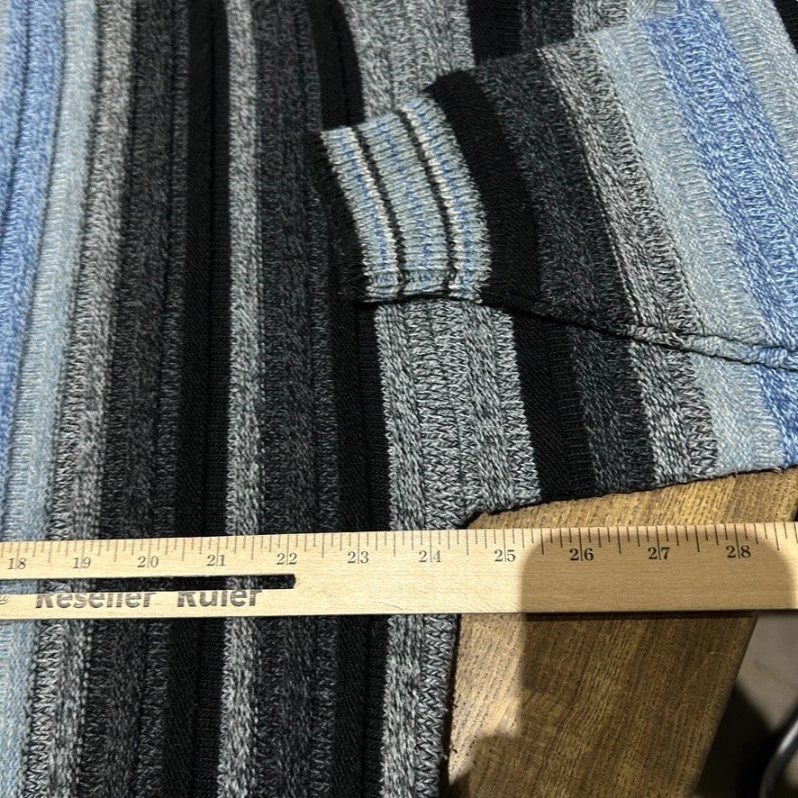 VINTAGE 90s | Protege Vertical Striped Gradient Knit Sweater sz L/XL