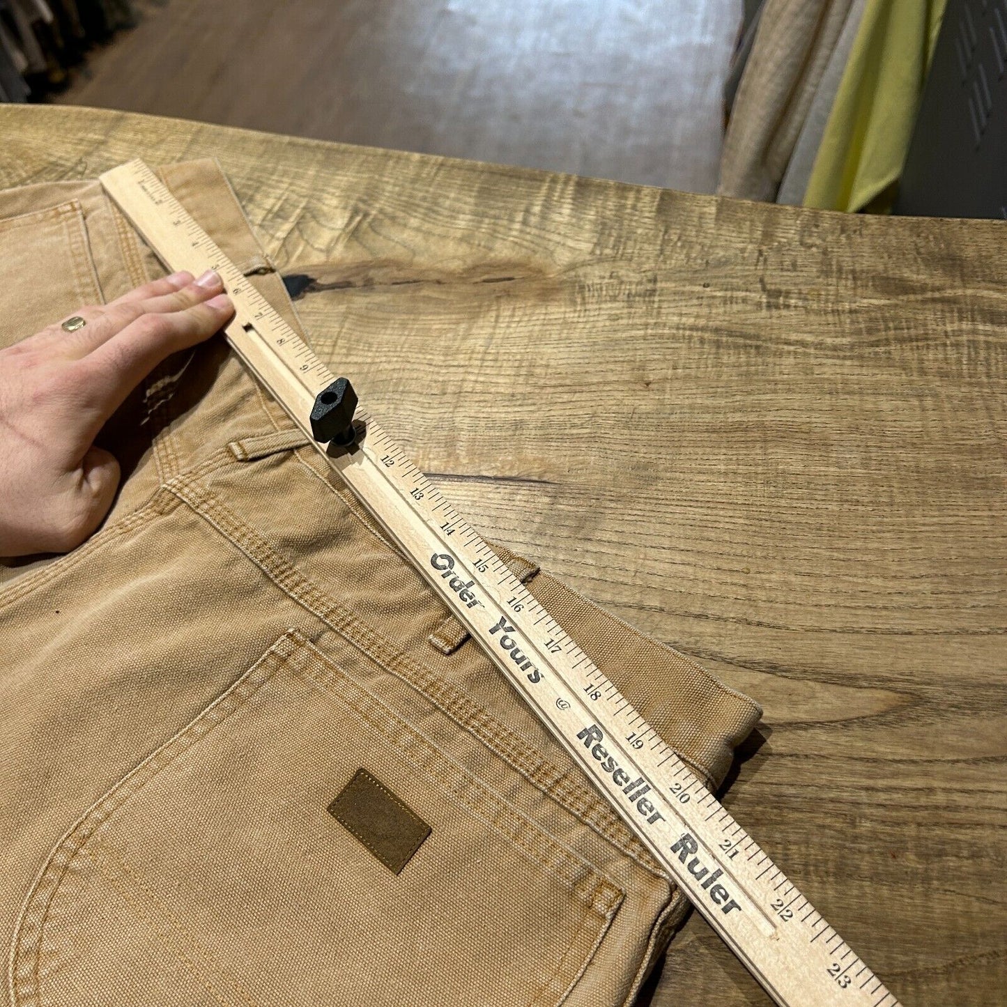 VINTAGE 90s | DICKIES Sun Faded Tan Workwear Carpenter Pants sz W42 L25