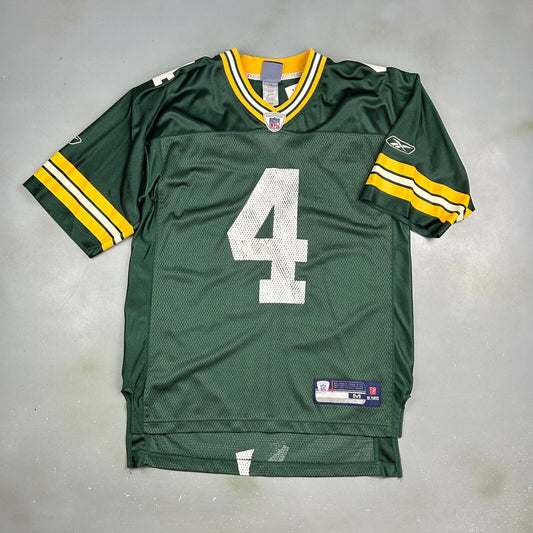VINTAGE Green Bay Packers Football Reebok Jersey #4 Favre sz M Men Adult