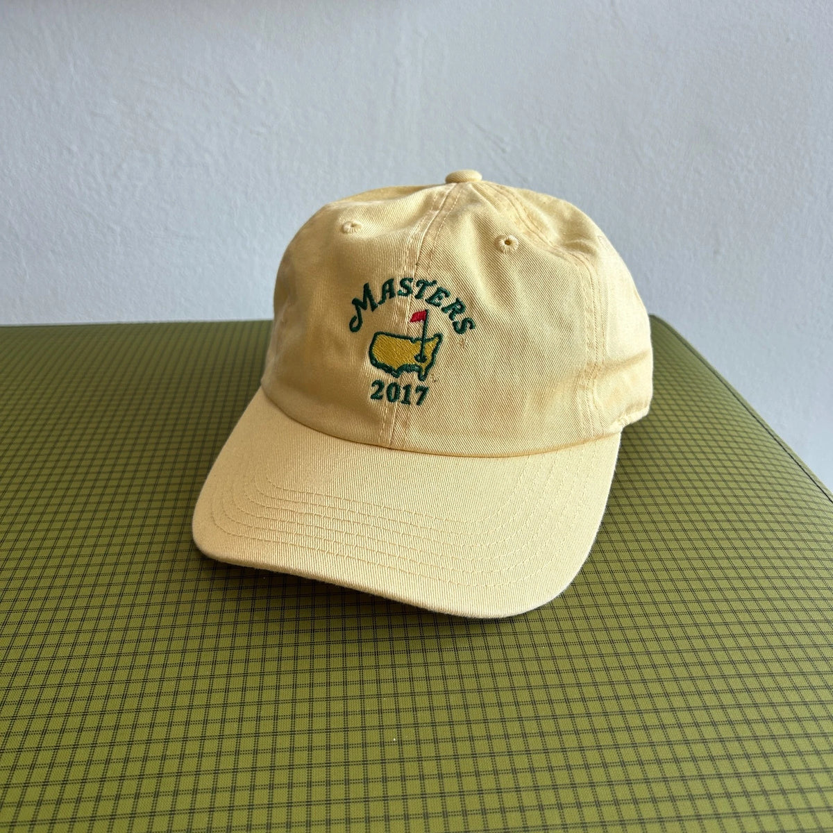 2017 | Masters American Needle Light Yellow Golf Strap Hat sz OS
