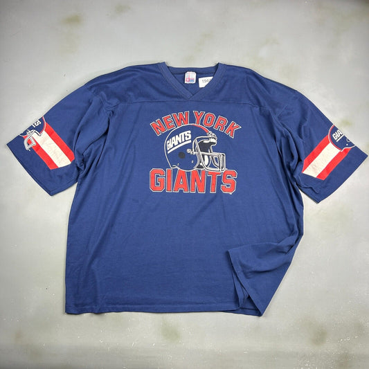 VINTAGE 90s | NY Giants 3/4 Sleeve NFL Football T-Shirt sz 4XL Adult