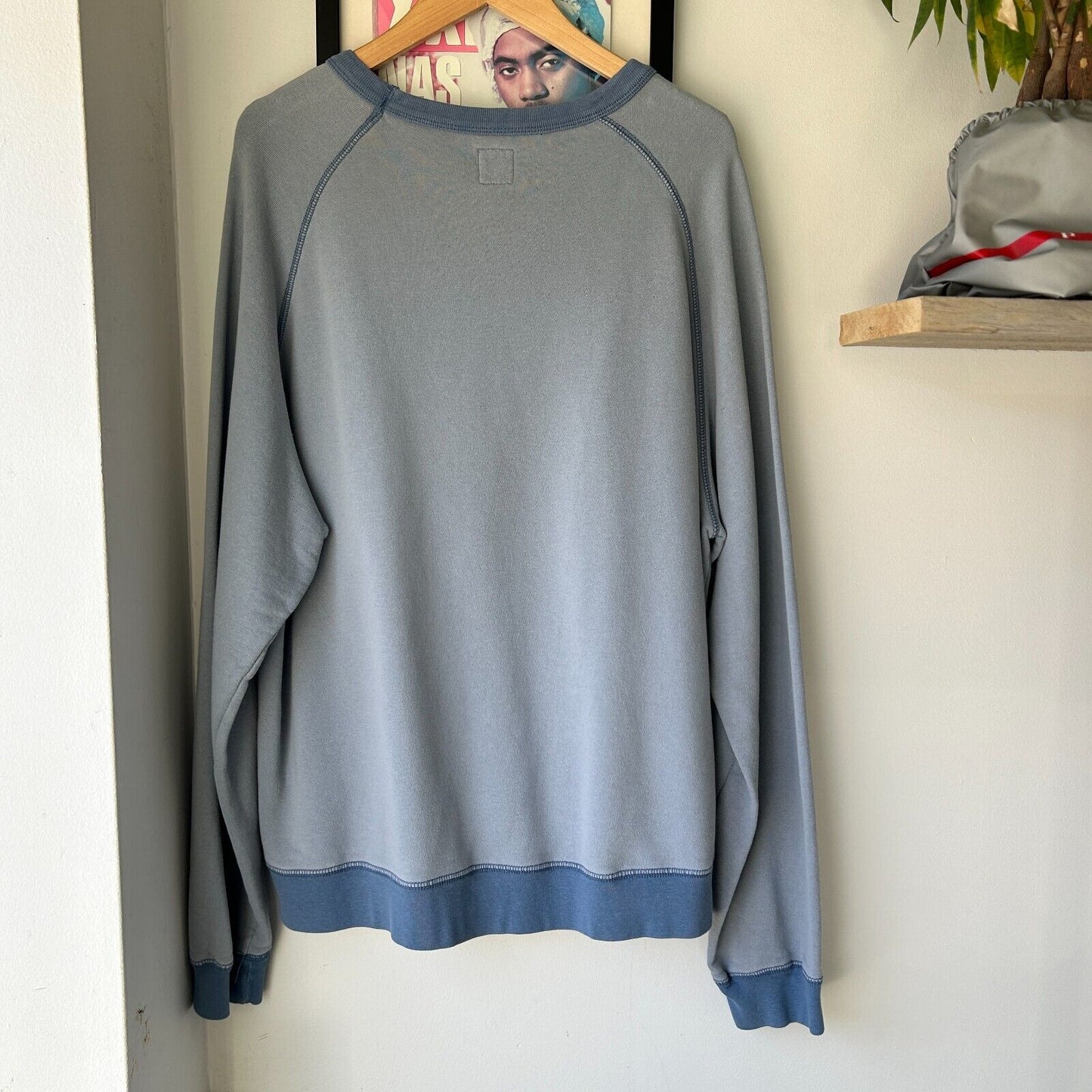 VINTAGE | Gap Blank Blue Crewneck Sweater sz XL