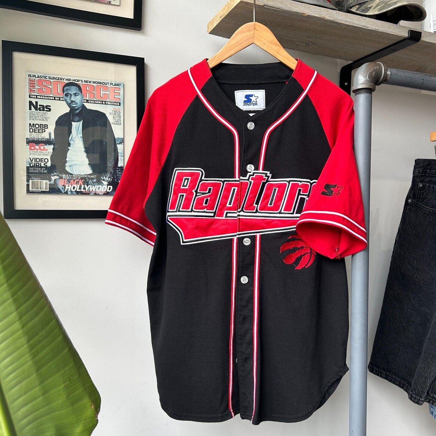 STARTER | Toronto Raptors Baseball Jersey sz S