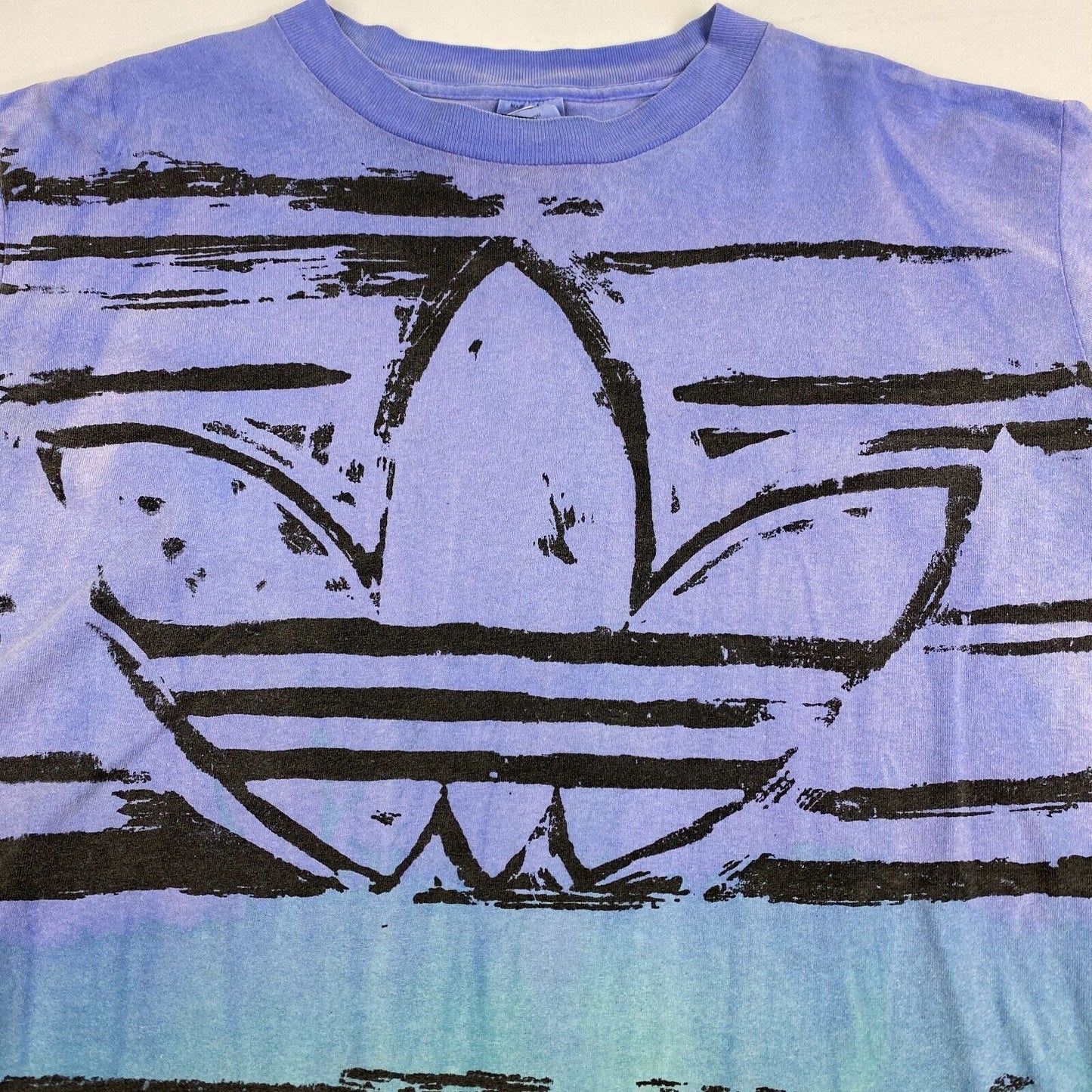 VINTAGE 90s Adidas All Over Print Shirt sz Large Men MadeinUSA