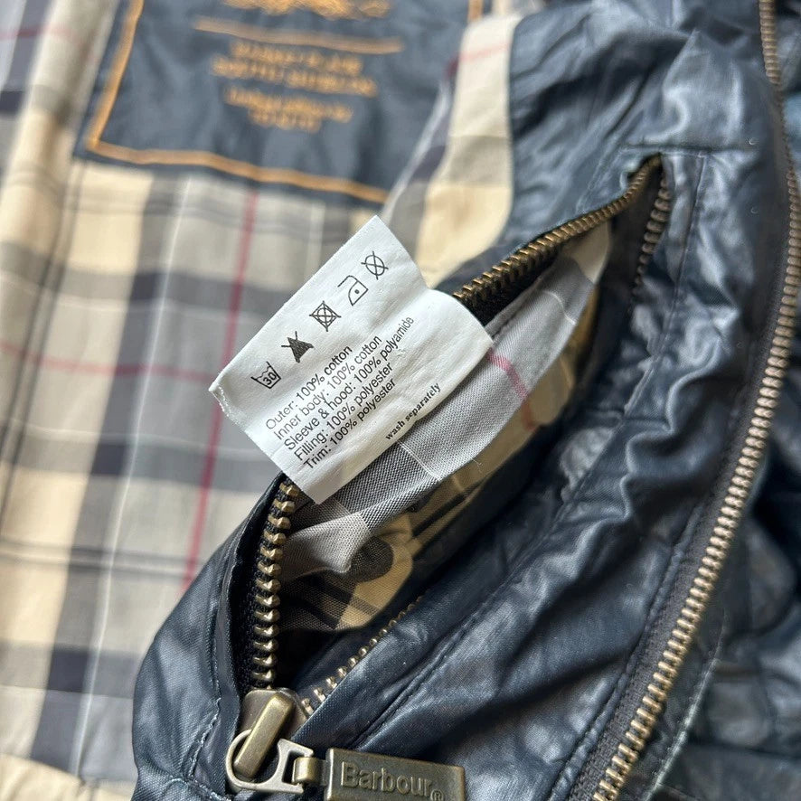 VINTAGE | Barbour To Ki To Waxed Blue Field Jacket sz L