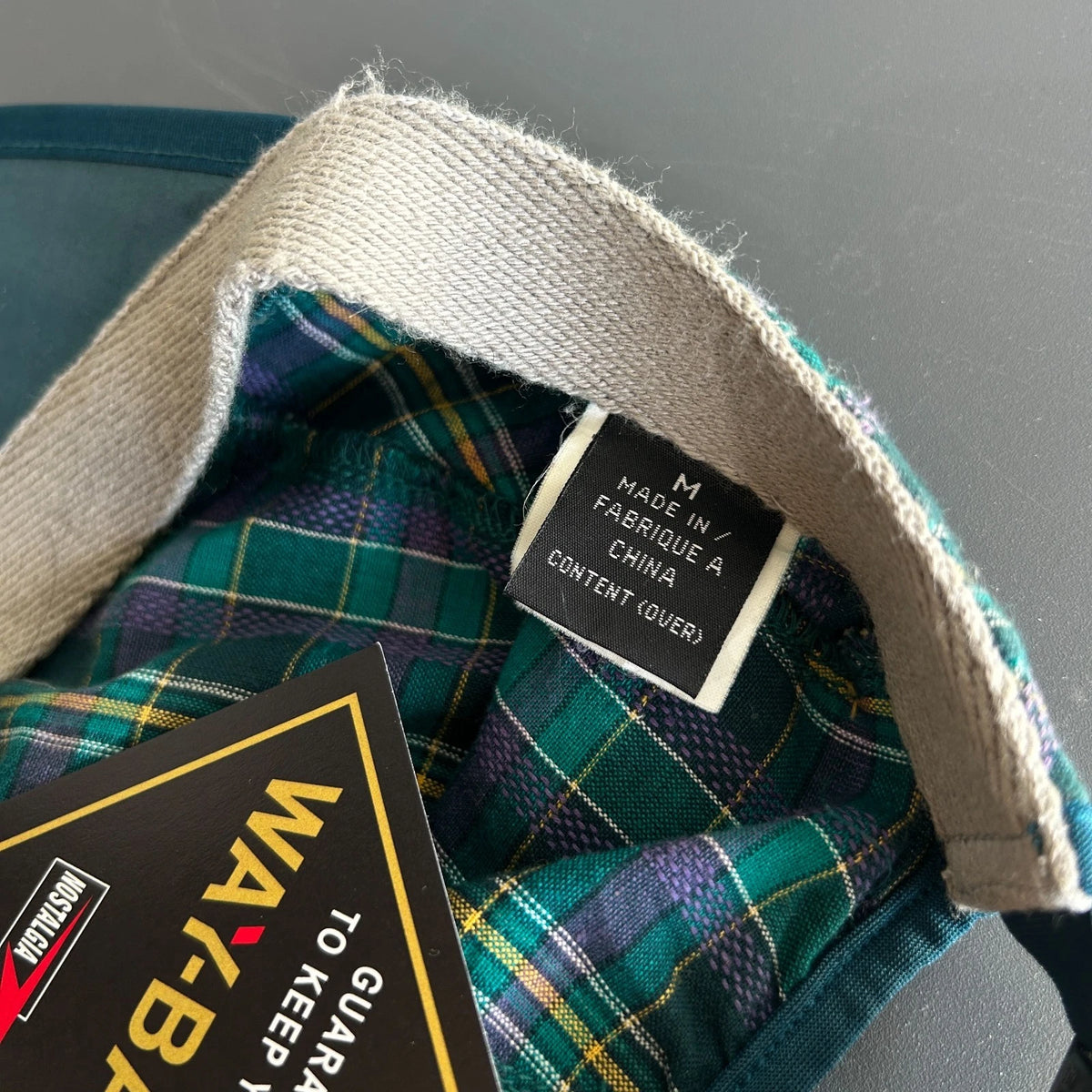VINTAGE | Patagonia Plaid 4 Panel Duck Bill Cap Hat sz M