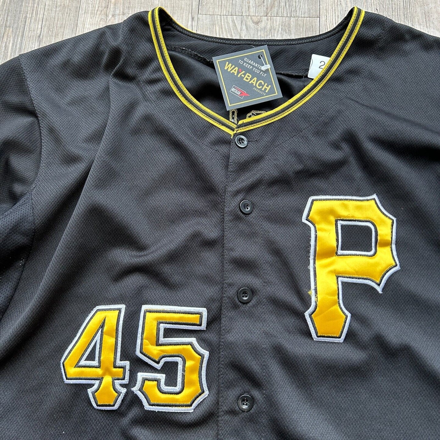 VINTAGE | MLB Pittsburgh Pirates #45 Baseball Majestic Jersey sz L/XL Adult