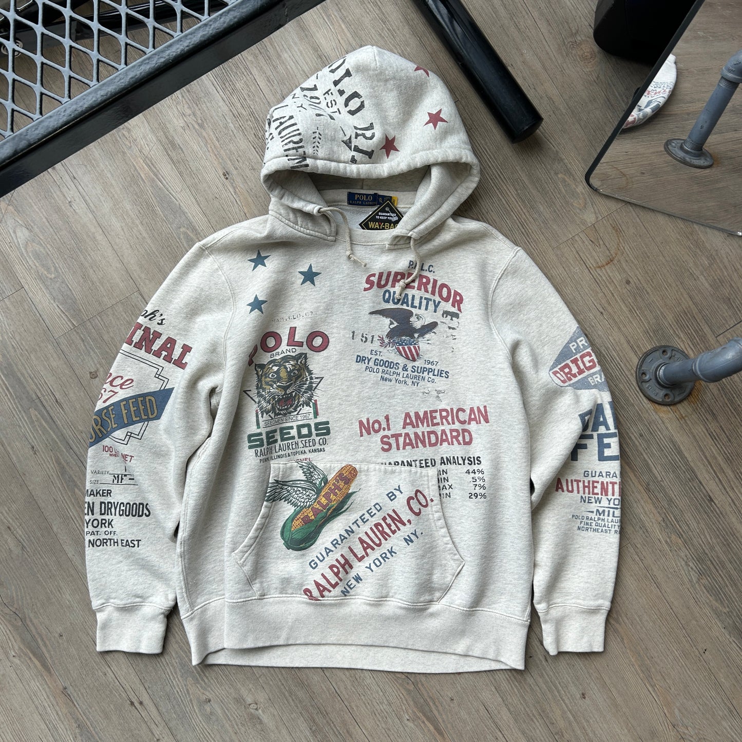 Polo Ralph Lauren Saranac Lake After-Hood Hoodie Sweater sz XL
