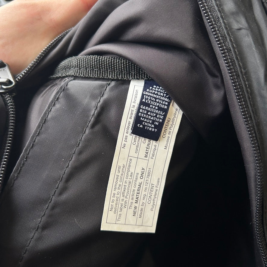 VINTAGE | Gap Tri-Pocket Black Nylon Messenger Backpack