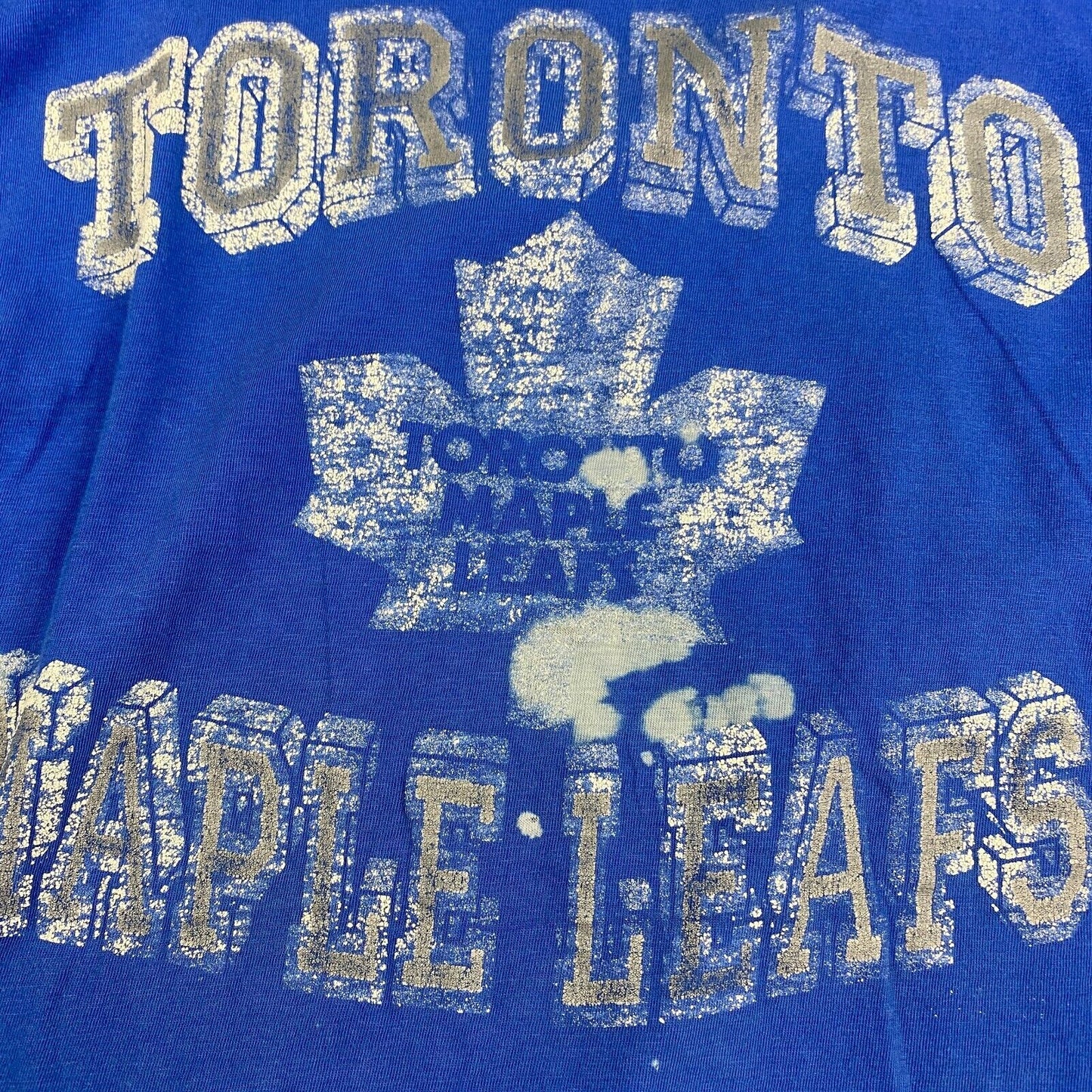 Vintage 90s Toronto Maple Leafs Blue T-Shirt sz Large Men Adult