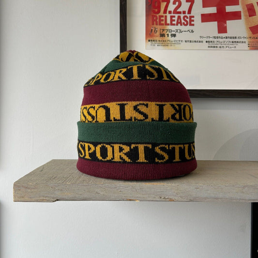VINTAGE | Stussy Sport Beanie HAT sz OS
