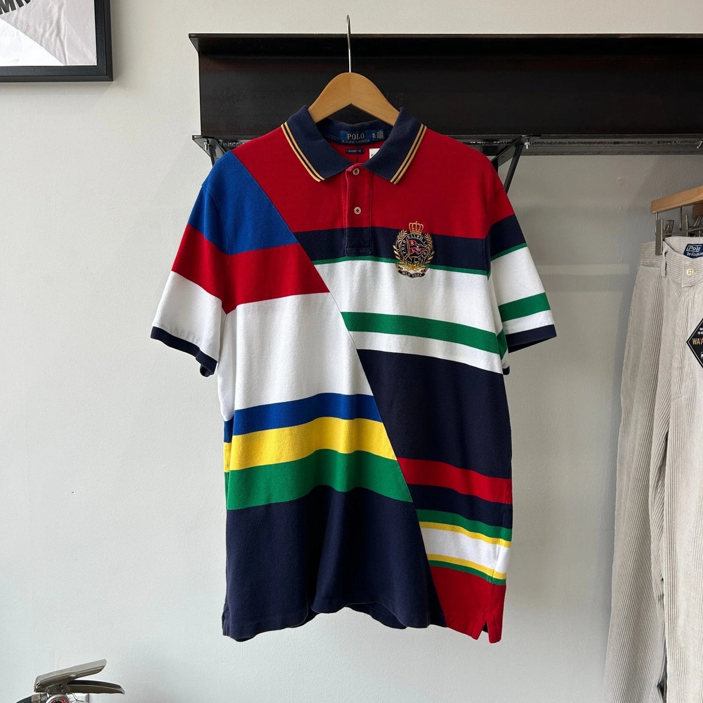 VINTAGE | Polo by Ralph Lauren New York Crest Polo Shirt sz XL