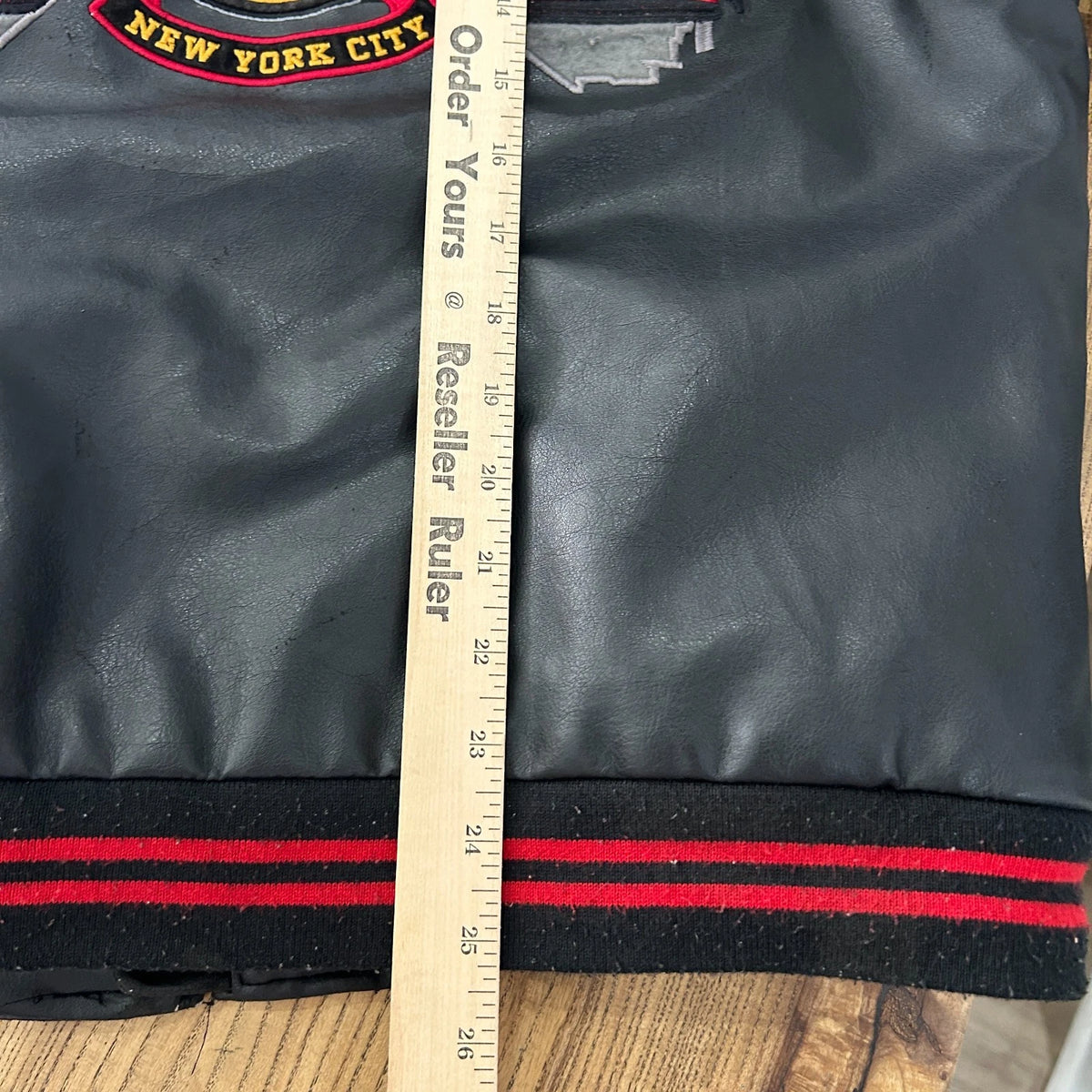 AVIREX | NYC Redbirds Vintage Leather Bomber Jacket sz S/M
