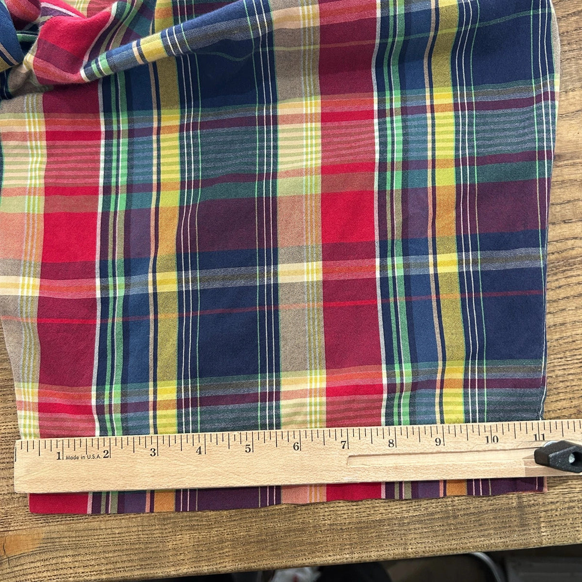 POLO by Ralph Lauren | Vintage Plaid Buckle Back Loose Fit Chino Shorts sz W34